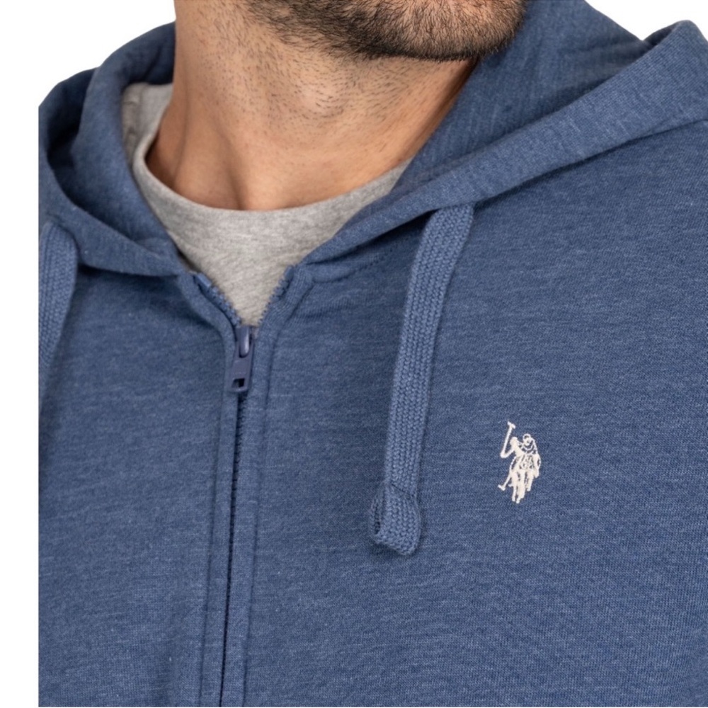 U.S. Polo Assn. Men's Full Zip Fleece Hoodie Size 2XL - Picture 3 of 10